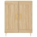 Aparador alto madera contrachapada color roble 69,5x34x180 cm