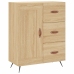 Aparador alto madera contrachapada color roble 69,5x34x180 cm