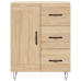 Aparador alto madera contrachapada color roble 69,5x34x180 cm