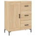 Aparador alto madera contrachapada color roble 69,5x34x180 cm