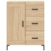 Aparador alto madera contrachapada color roble 69,5x34x180 cm