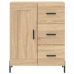 Aparador alto madera contrachapada color roble 69,5x34x180 cm