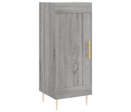 Aparador alto madera contrachapada gris Sonoma 34,5x34x180 cm