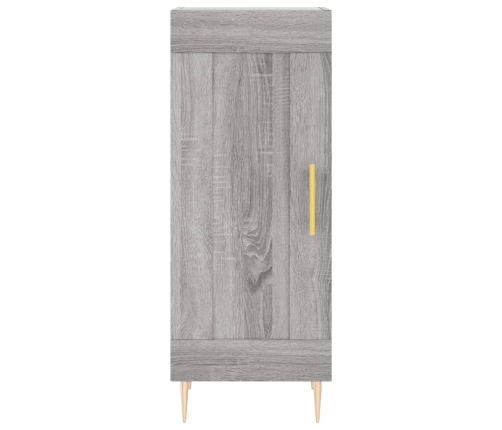 Aparador alto madera contrachapada gris Sonoma 34,5x34x180 cm