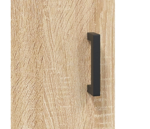 Aparador de madera contrachapada roble Sonoma 34,5x34x180 cm