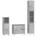 Set muebles de baño 2 piezas madera contrachapada gris hormigón