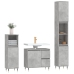 Set muebles de baño 2 piezas madera contrachapada gris hormigón