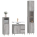 Set de muebles de baño 3 pzas madera contrachapada gris sonoma