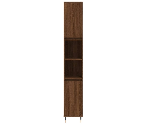 Set de muebles baño 3 pzas madera contrachapada roble marrón