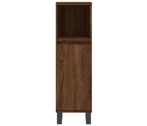 Set de muebles baño 3 pzas madera contrachapada roble marrón