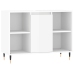 Set muebles de baño 3 piezas madera contrachapada blanco brillo