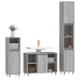 Set de muebles de baño 3 pzas madera contrachapada gris sonoma