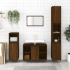 Set de muebles baño 3 pzas madera contrachapada roble marrón