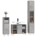 Set muebles de baño 2 piezas madera contrachapada gris hormigón