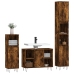 Set de muebles baño 3 pzas madera contrachapada roble ahumado