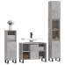 Set muebles de baño 2 piezas madera contrachapada gris hormigón