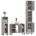 Set muebles de baño 2 piezas madera contrachapada gris hormigón