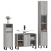 Set de muebles de baño 3 pzas madera contrachapada gris sonoma