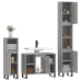 Set de muebles de baño 3 pzas madera contrachapada gris sonoma