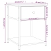 vidaXL Mesita de noche madera de ingeniería roble Sonoma 44x45x58 cm