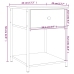 Mesitas noche 2 uds madera ingeniería roble ahumado 44x45x58 cm