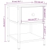 Mesita de noche madera de ingeniería roble Sonoma 34x35,5x45 cm