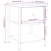 vidaXL Mesita noche 2 uds madera ingeniería roble Sonoma 34x35,5x45 cm