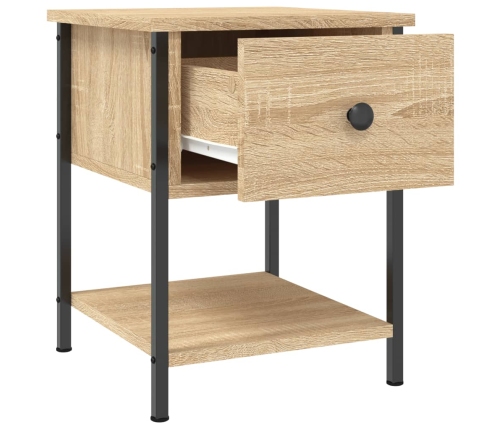 vidaXL Mesita noche 2 uds madera ingeniería roble Sonoma 34x35,5x45 cm