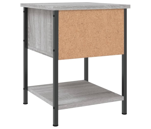 vidaXL Mesitas noche 2 uds madera ingeniería gris Sonoma 34x35,5x45 cm