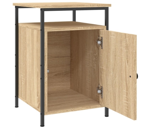 vidaXL Mesita de noche madera contrachapada roble sonoma 40x42x60 cm