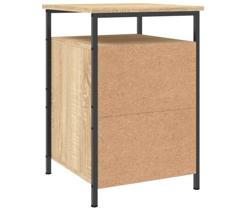 vidaXL Mesita de noche madera contrachapada roble sonoma 40x42x60 cm