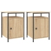 Mesitas noche 2 uds madera contrachapada color roble 40x42x60cm