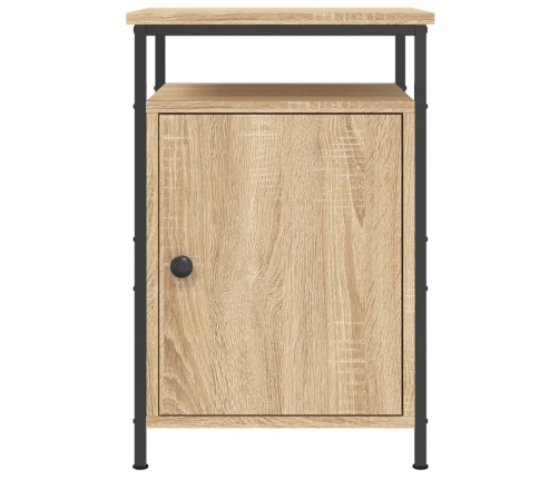 Mesitas noche 2 uds madera contrachapada color roble 40x42x60cm