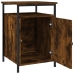 Mesitas noche 2 uds madera contrachapada roble humo 40x42x60 cm