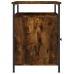 Mesitas noche 2 uds madera contrachapada roble humo 40x42x60 cm