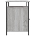 Mesitas de noche 2 uds madera contrachapada gris 40x42x60 cm