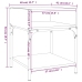 Mesitas de noche 2 uds madera de ingeniería negro 40x41x50 cm