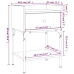 vidaXL Mesita de noche madera de ingeniería negro 40,5x31x60 cm