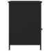 vidaXL Mesita de noche madera contrachapada negro 40x42x60 cm