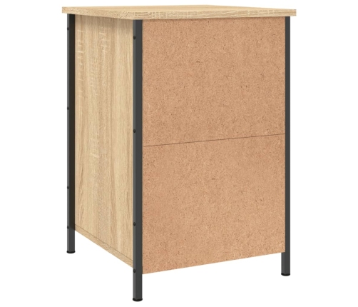 Mesitas noche 2 uds madera contrachapada color roble 40x42x60cm