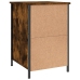 Mesitas noche 2 uds madera contrachapada roble humo 40x42x60 cm