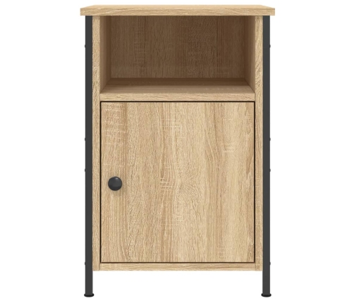 Mesitas noche 2 uds madera contrachapada color roble 40x42x60cm