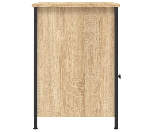 Mesitas noche 2 uds madera contrachapada color roble 40x42x60cm