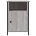 vidaXL Mesitas de noche 2 uds madera contrachapada gris 40x42x60 cm