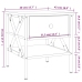 Mesita de noche madera de ingeniería roble Sonoma 40x42x45 cm