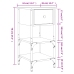 vidaXL Mesitas noche 2 uds madera ingeniería marrón roble 34x36x70 cm