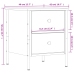 vidaXL Mesita de noche madera de ingeniería gris Sonoma 40x42x50 cm