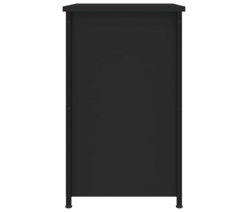 vidaXL Mesitas de noche 2 uds madera de ingeniería negro 40x36x60 cm