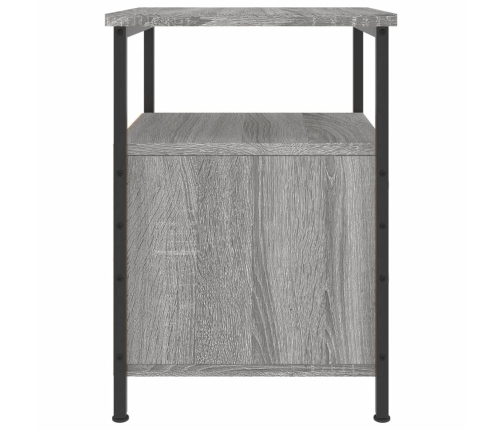 Mesitas noche 2 uds madera ingeniería gris Sonoma 34x35,5x50 cm