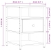 vidaXL Mesitas noche 2 uds madera ingeniería roble Sonoma 40x42x56 cm